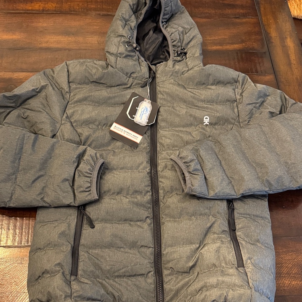 Women's Gray Puffer Jacket - New